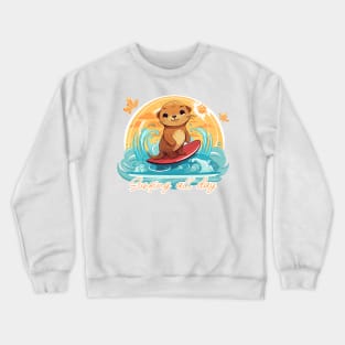 Surfing all day Crewneck Sweatshirt